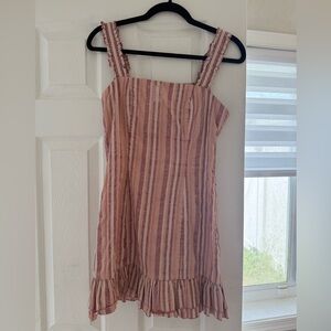 Alexis Pink Striped Mini Dress Size Small